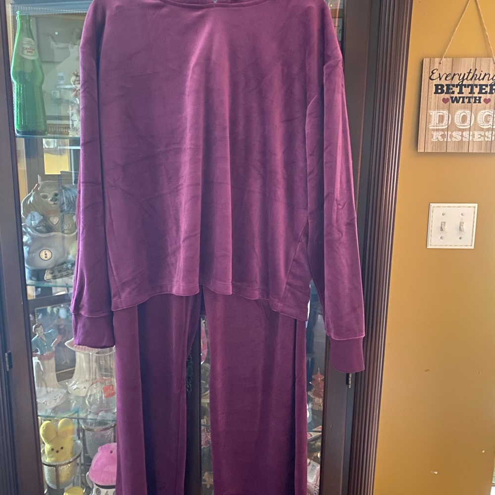 Alfani Velour Lounge Set
